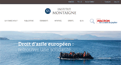 Desktop Screenshot of institutmontaigne.org