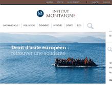 Tablet Screenshot of institutmontaigne.org